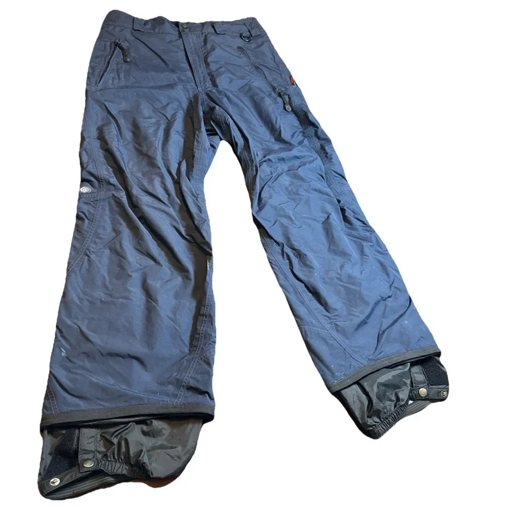 Columbia Omni-Tech‎ Mens Medium Snow Ski Pants Blue Waterproof Insulated